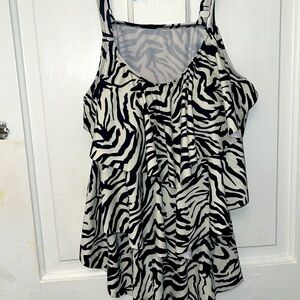 Zebra two piece bathing suit